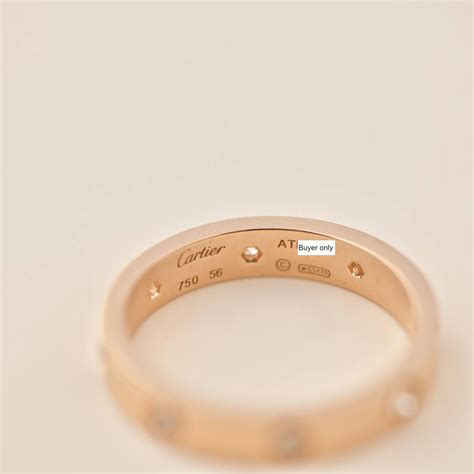 cartier love band with diamonds|cartier love ring 750 52833a.